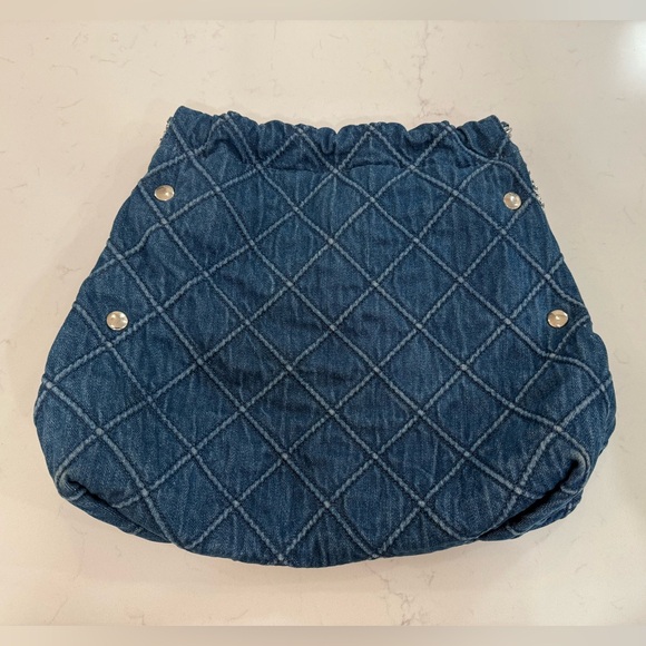 Tory Burch Denim Quilted Shoulder Bag - Picture 4 of 11